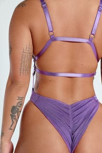 Creatures of XIX Bodysuits Aphrodite Sparkle Bodysuit - Esmeralda Purple