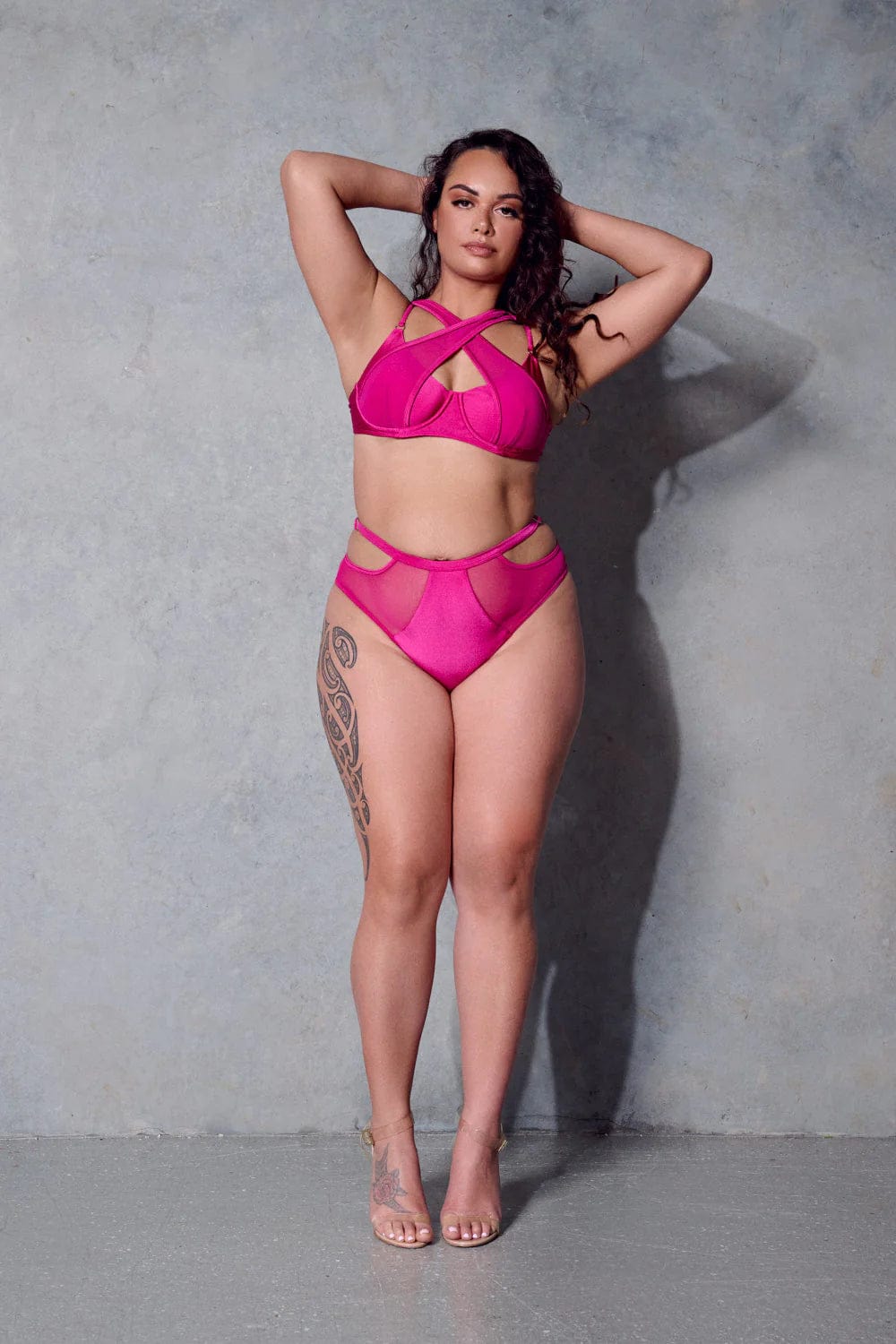 Creatures of XIX Tops Classique Crossover Bra- Berry
