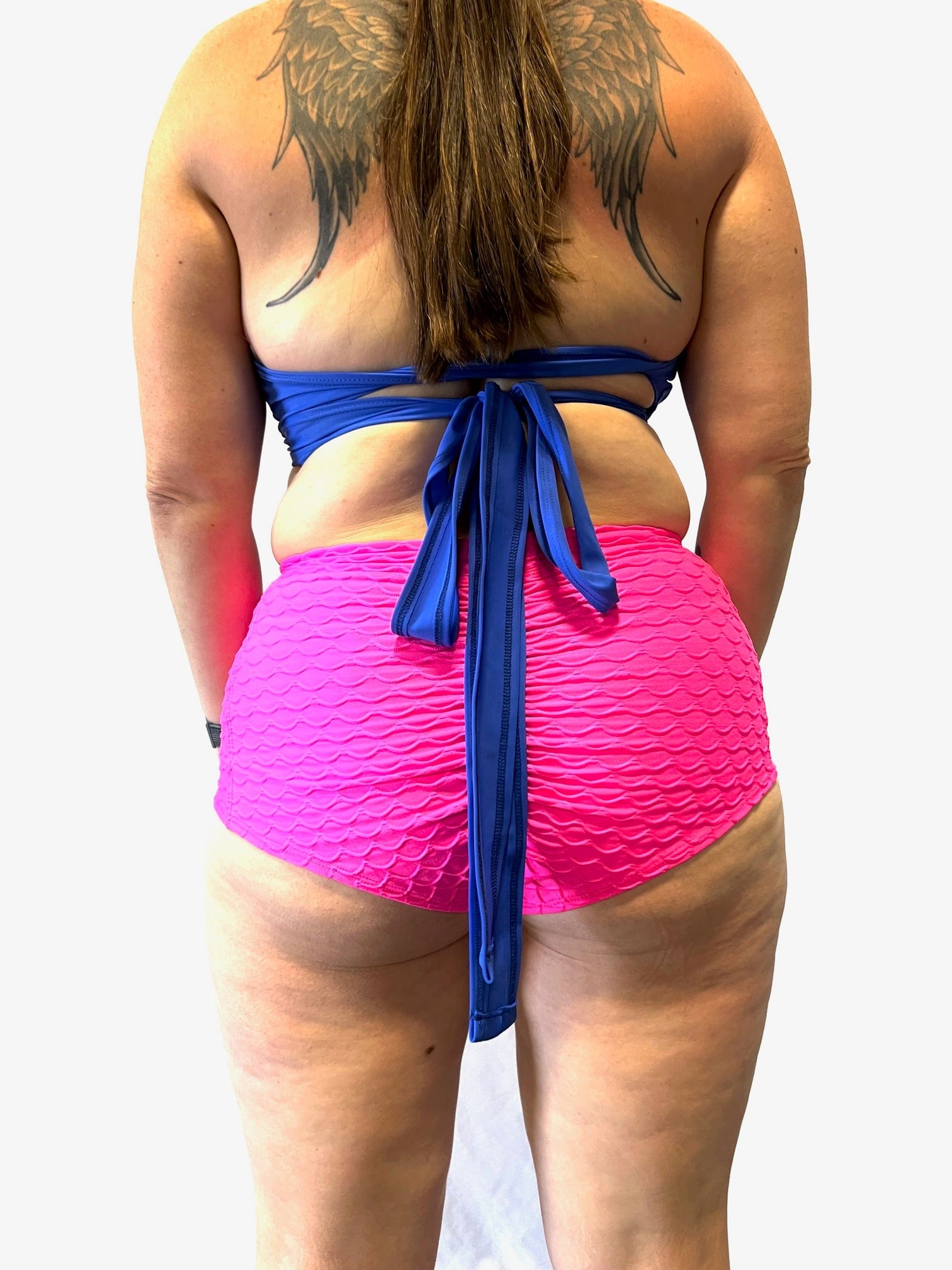 GRENADE DANCE WEAR Shorts Mermaid High Waist Bottom- Hot Pink