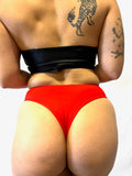 GRENADE DANCE WEAR Shorts Tanga Suspender Bottom- Red