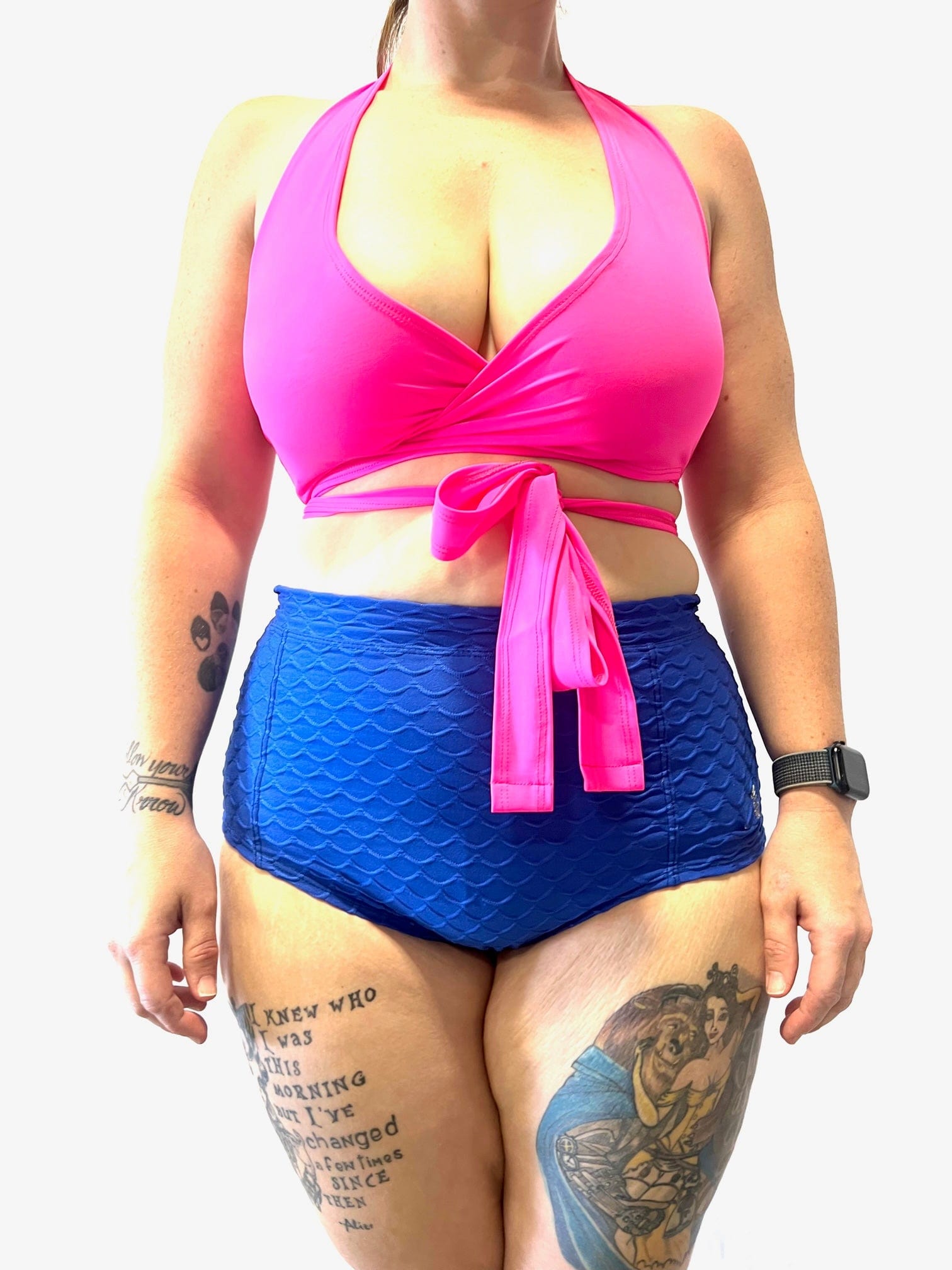 GRENADE DANCE WEAR Tops Multi-Way Wrap Top- Hot Pink