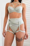 Lunalae Bottoms Breanna High Waisted Bottoms- Sea Foam