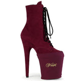PLEASER Accessories Pleaser Shoe Cover - Burgundy