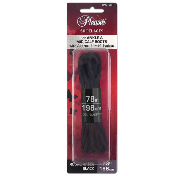 PLEASER Pleaser Shoelaces - Black