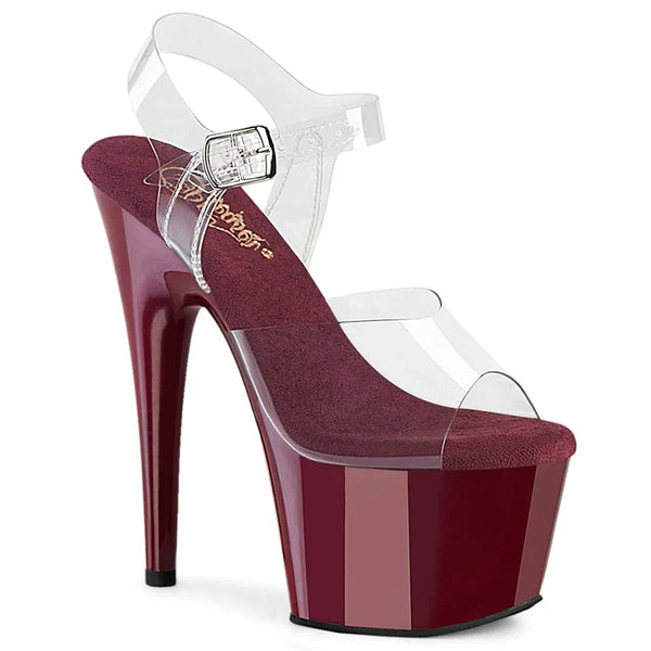 Pleaser Shoes Adore 708 Burgundy