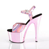 Pleaser Shoes Adore 709HGCH Baby Pink