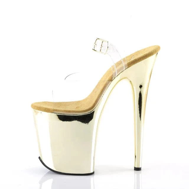 Pleaser Shoes Flamingo 808 Chrome