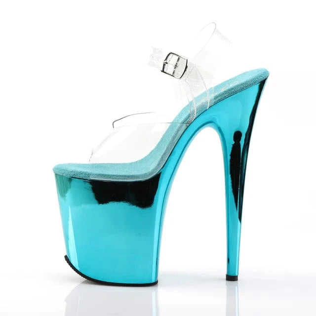 Pleaser Shoes Flamingo 808 Chrome