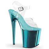 Pleaser Shoes Flamingo 808 Chrome