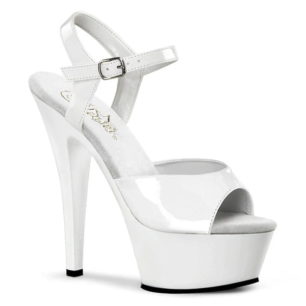 Pleaser Shoes Kiss 209 White