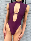 Shark Polewear Bodysuits New Passion Bodysuit- Plum