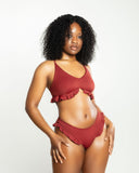 Slink Apparel Top Ruffle Me Up Top - Spice