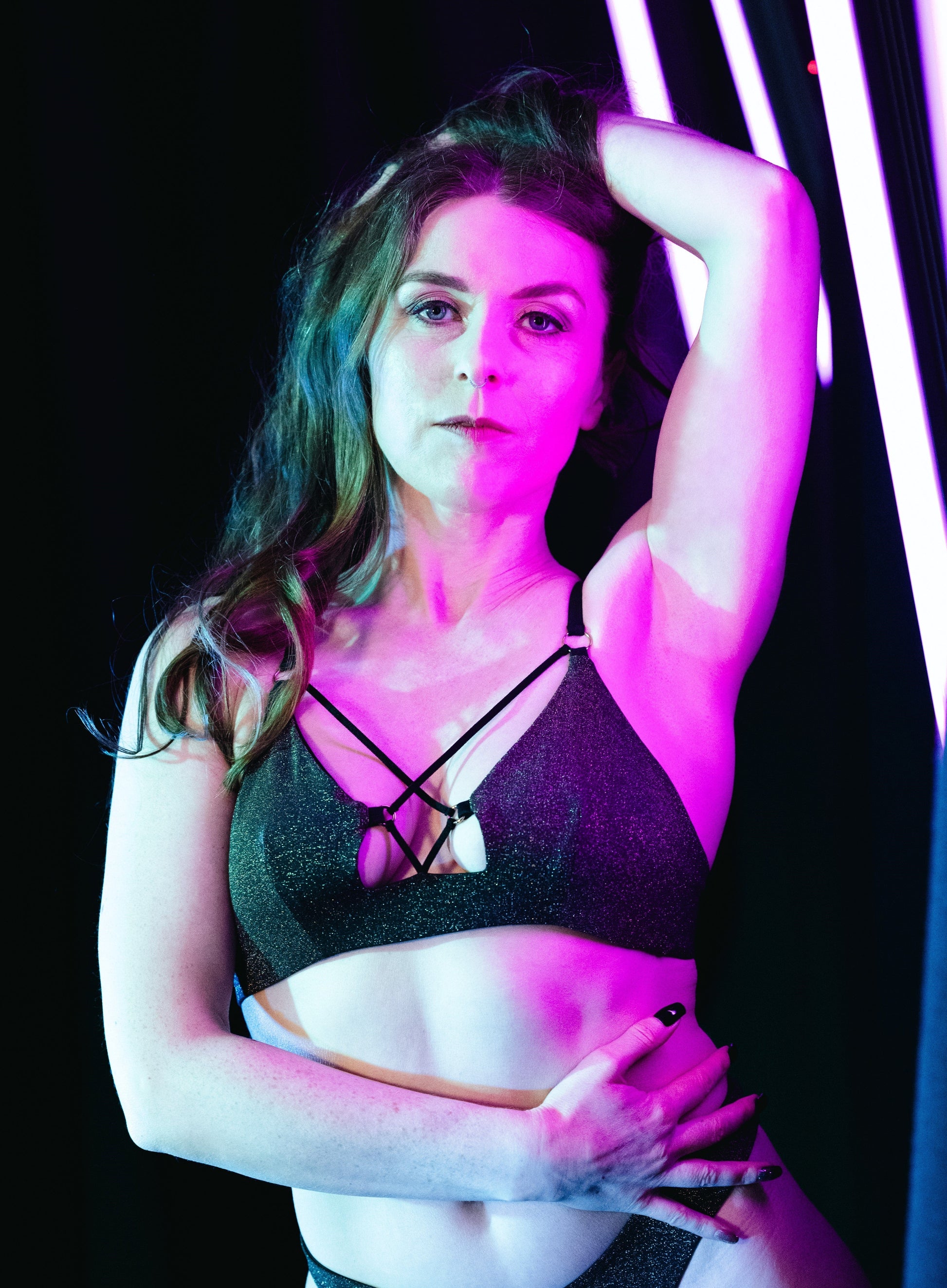 Sway Polewear Tops Temptress Top V2 - Starry Night