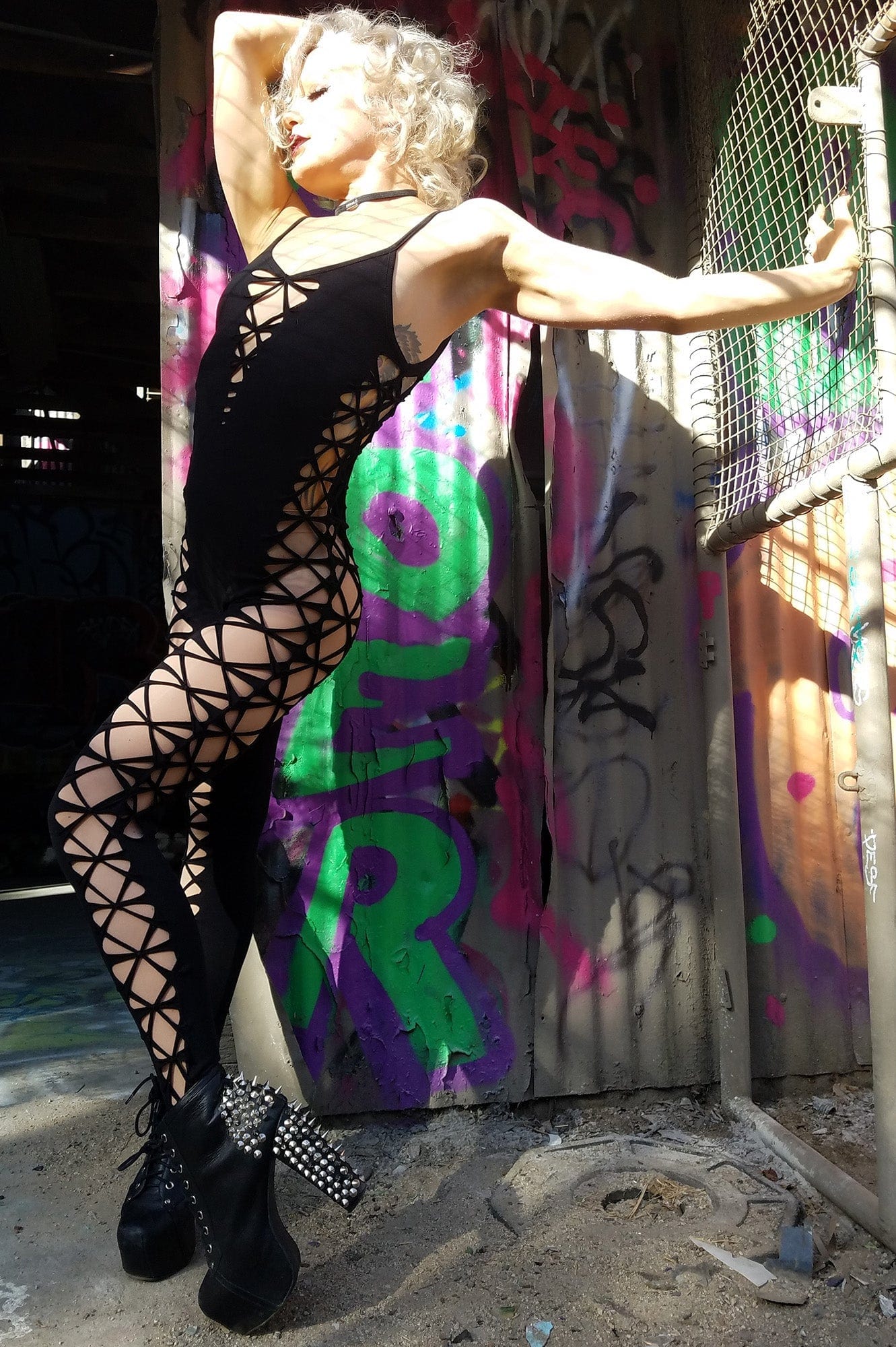 Twisted Movement Catsuit Black Chaos Catsuit