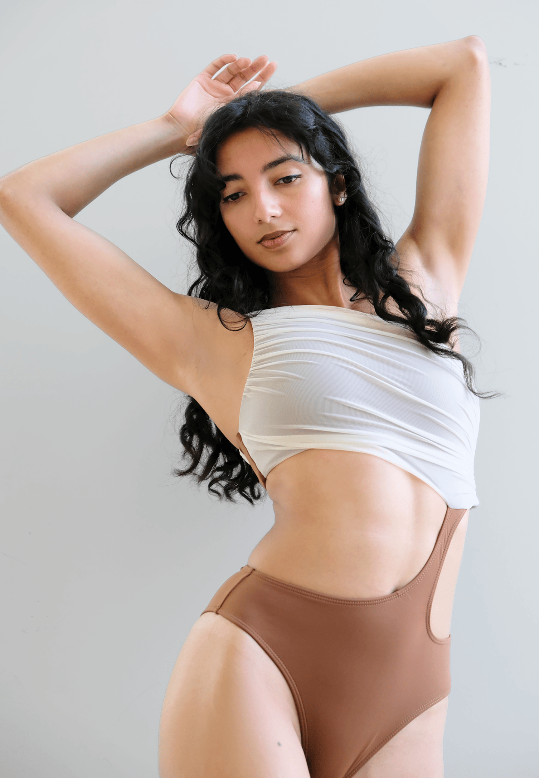 Zerone Design Selene Pole Bodysuit Cocoa