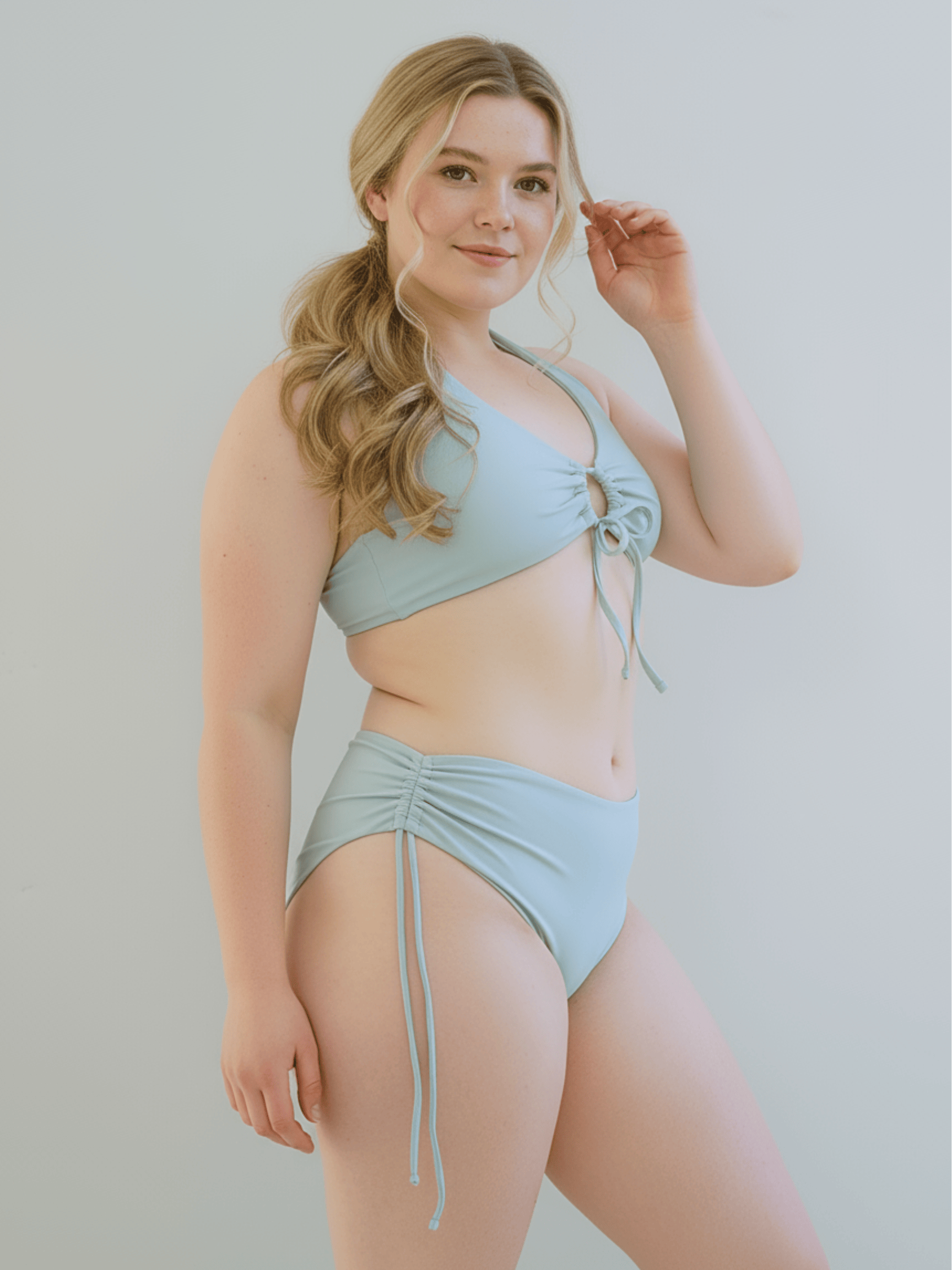 Zerone Design Top Yogini Bow-Tie Top Matcha Latte
