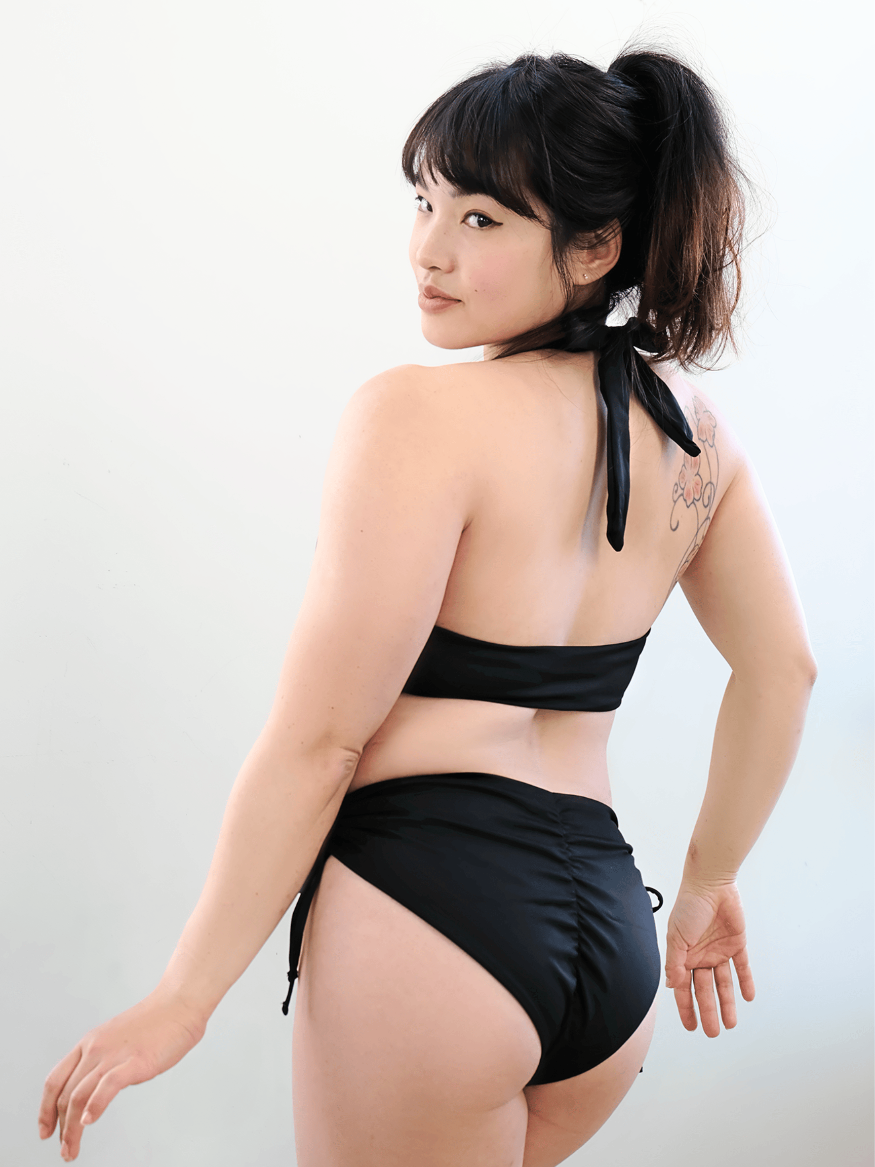 Zerone Design Top Yogini Bow-Tie Top Noir