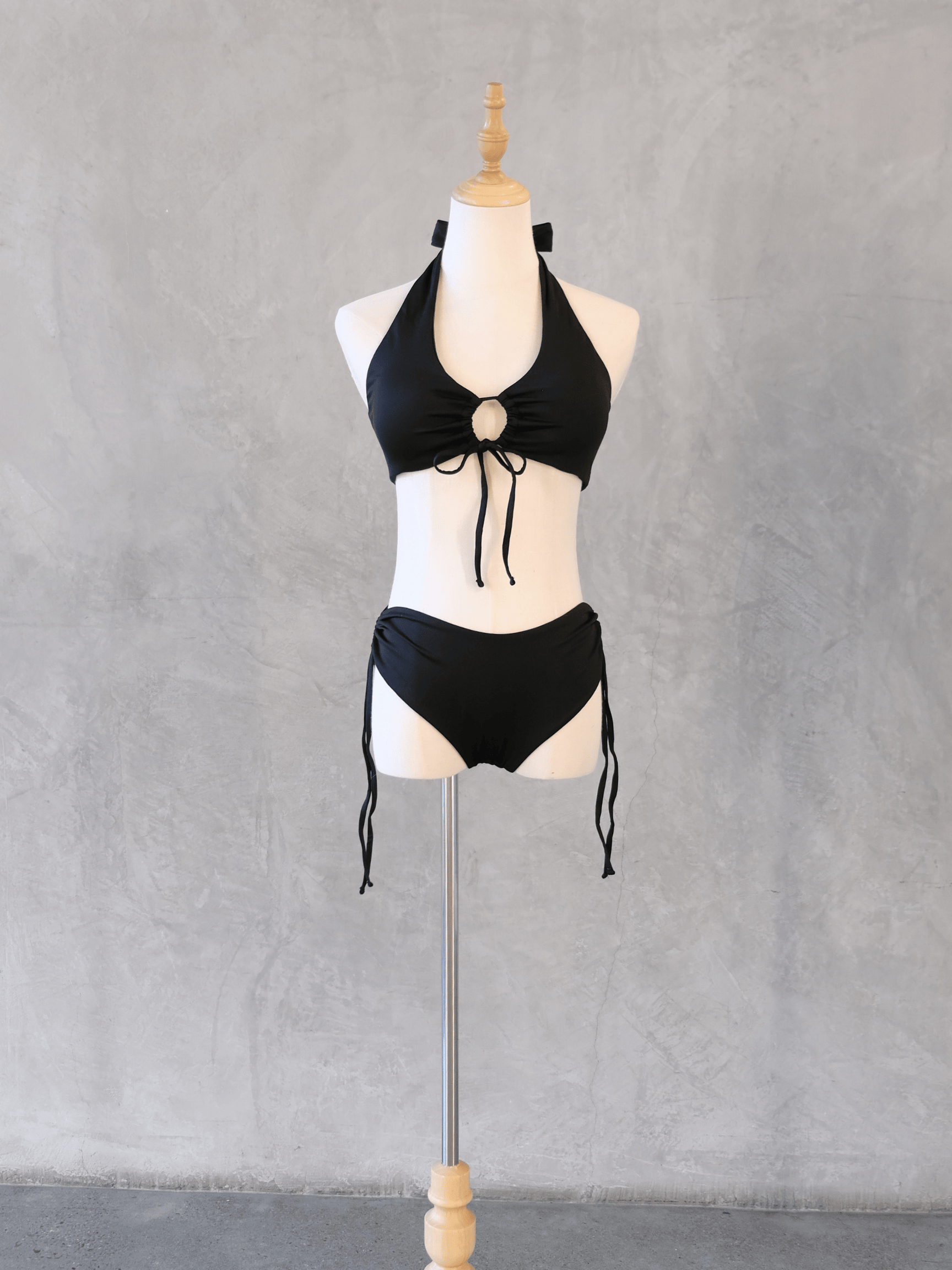 Zerone Design Top Yogini Bow-Tie Top Noir