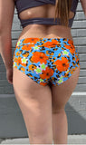 Cleo the Hurricane Bottoms Floral Cheetah Hot Pants
