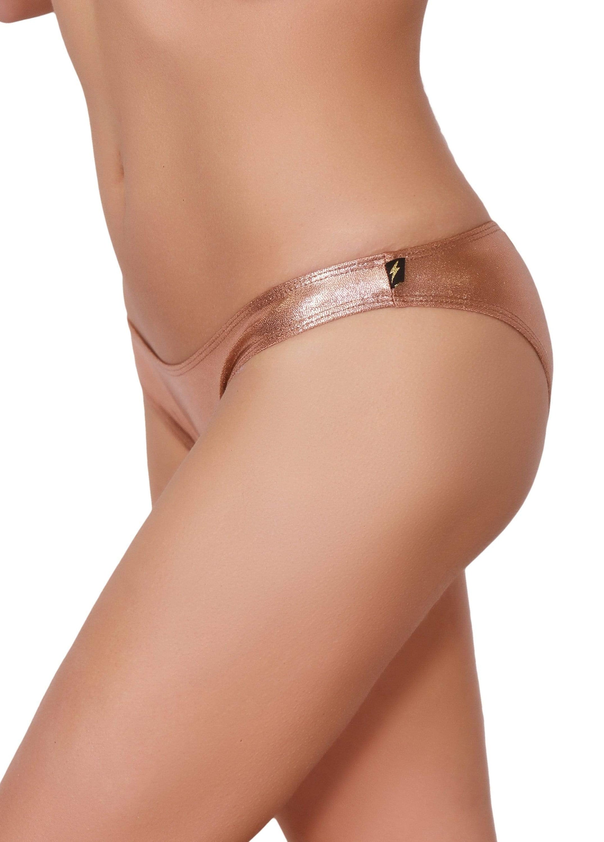 Cleo the Hurricane Bottoms Rose Gold Scanty Pants