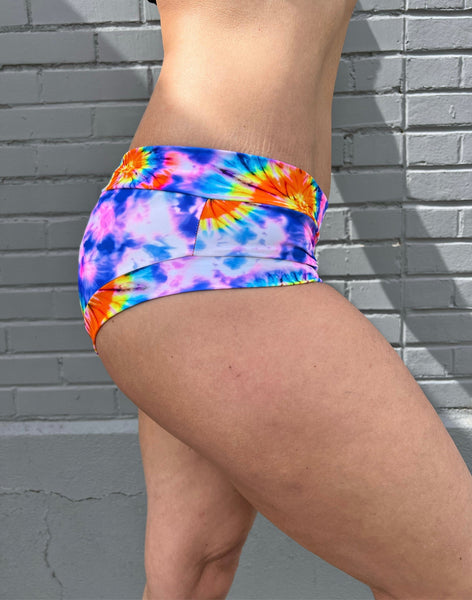 Cleo the Hurricane Bottoms Tie Dye Swirl Hot Pants