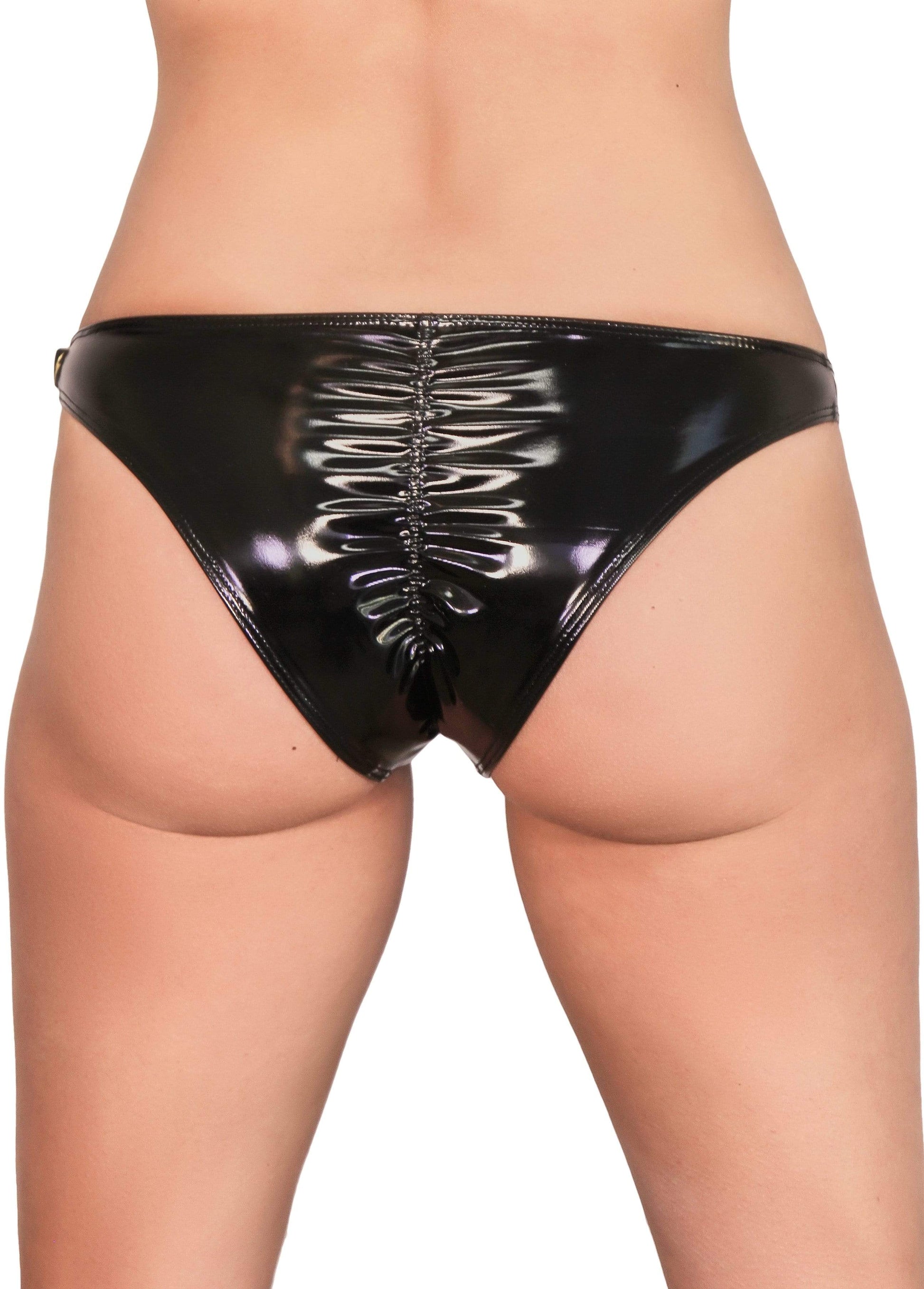 Heroine Liquid Scanty Pants - Black - Cleo the Hurricane - PoleActive