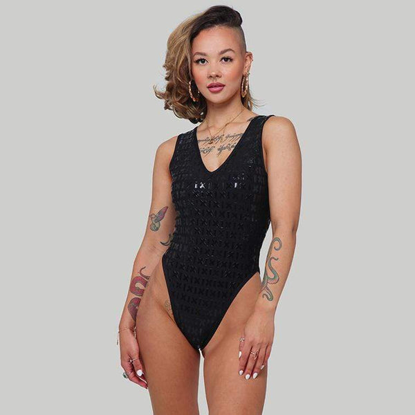 Creatures of XIX Bodysuits Gecko Grip Bodysuit Black