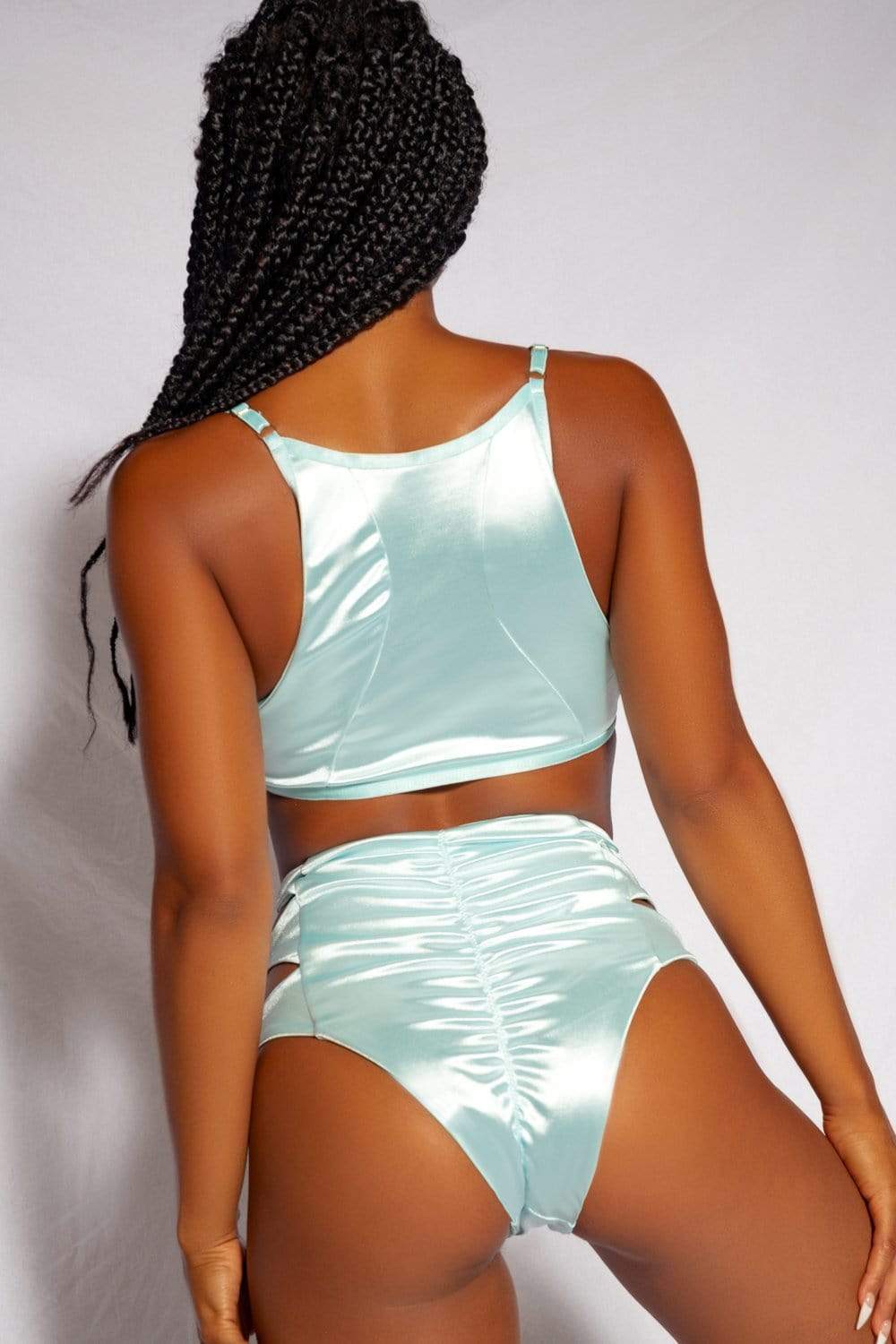 Creatures of XIX Bottoms Aphrodite High Waist Bottoms- Blue