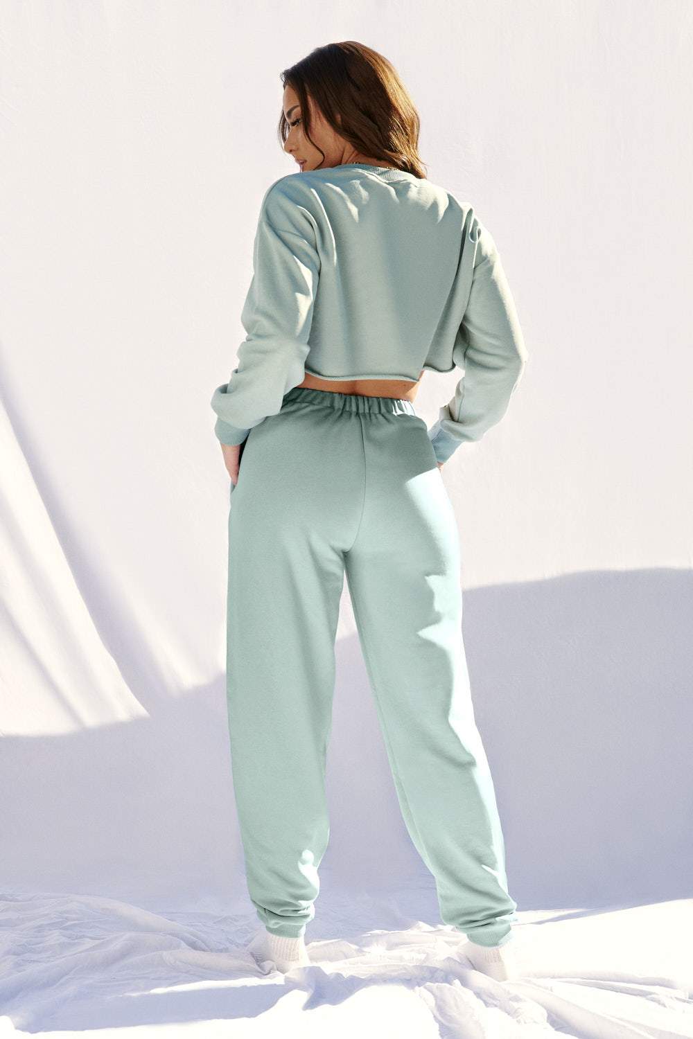 Creatures of XIX Bottoms Oversized Jogger Bottoms- Sage