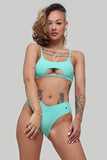 Creatures of XIX Bottoms The Hills Bottoms Ribbed Mint Green