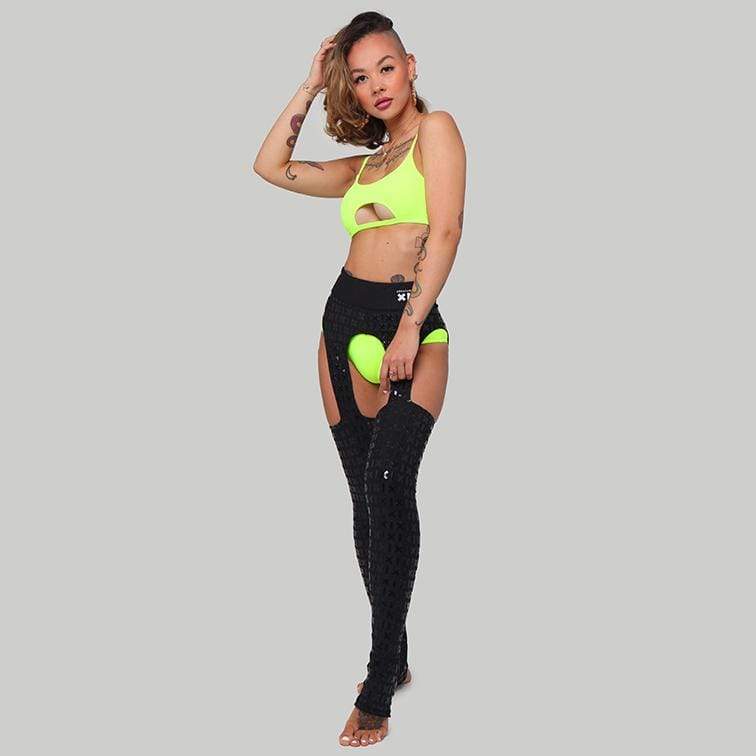 Creatures of XIX Leggings Gecko Grip Cowgirl Leggings Black