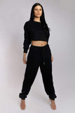 Creatures of XIX Tops Oversized Cropped Jumper - Black