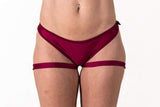 Grata Designs Accessories Slink Garter- Pearlescent Red Wine (Garter Only)