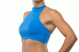 Grata Designs Tops Halter Top- Blue