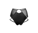 Hamade Activewear Shorts Black High Waisted Garter Bottom