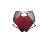 Brick Red High Waisted Garter Bottoms