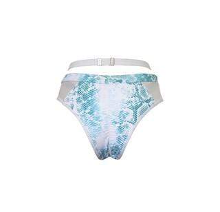 Hamade Activewear Shorts Snake Print Strappy High Waisted Bottom