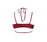 Brick Red Strappy Halter Neck Top