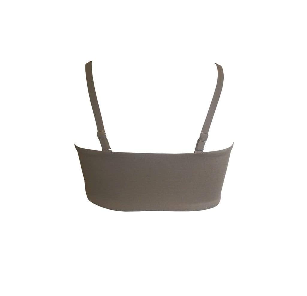 Hamade Activewear Tops Coconut Husk Brown Bandeau Top