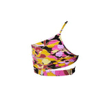 Hamade Activewear Tops Floral Print One Shoulder Bikini Top