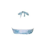 Hamade Activewear Tops Snake Print Halter Neck Top