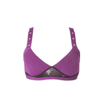 Hamade Activewear Tops Violet Hollow Back Top