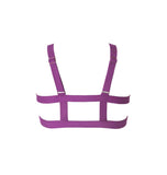 Hamade Activewear Tops Violet Hollow Back Top