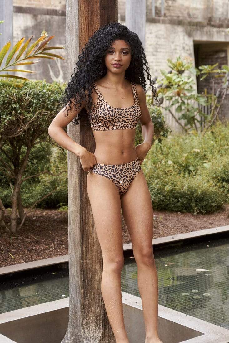 Ciara Brown Leopard Bottoms - 2XL ONLY