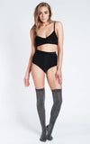 Lana High Waist Shorts Black - Luna Pole Wear - PoleActive