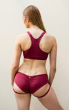 Alexi Top - Wine - Luna Pole Wear - PoleActive