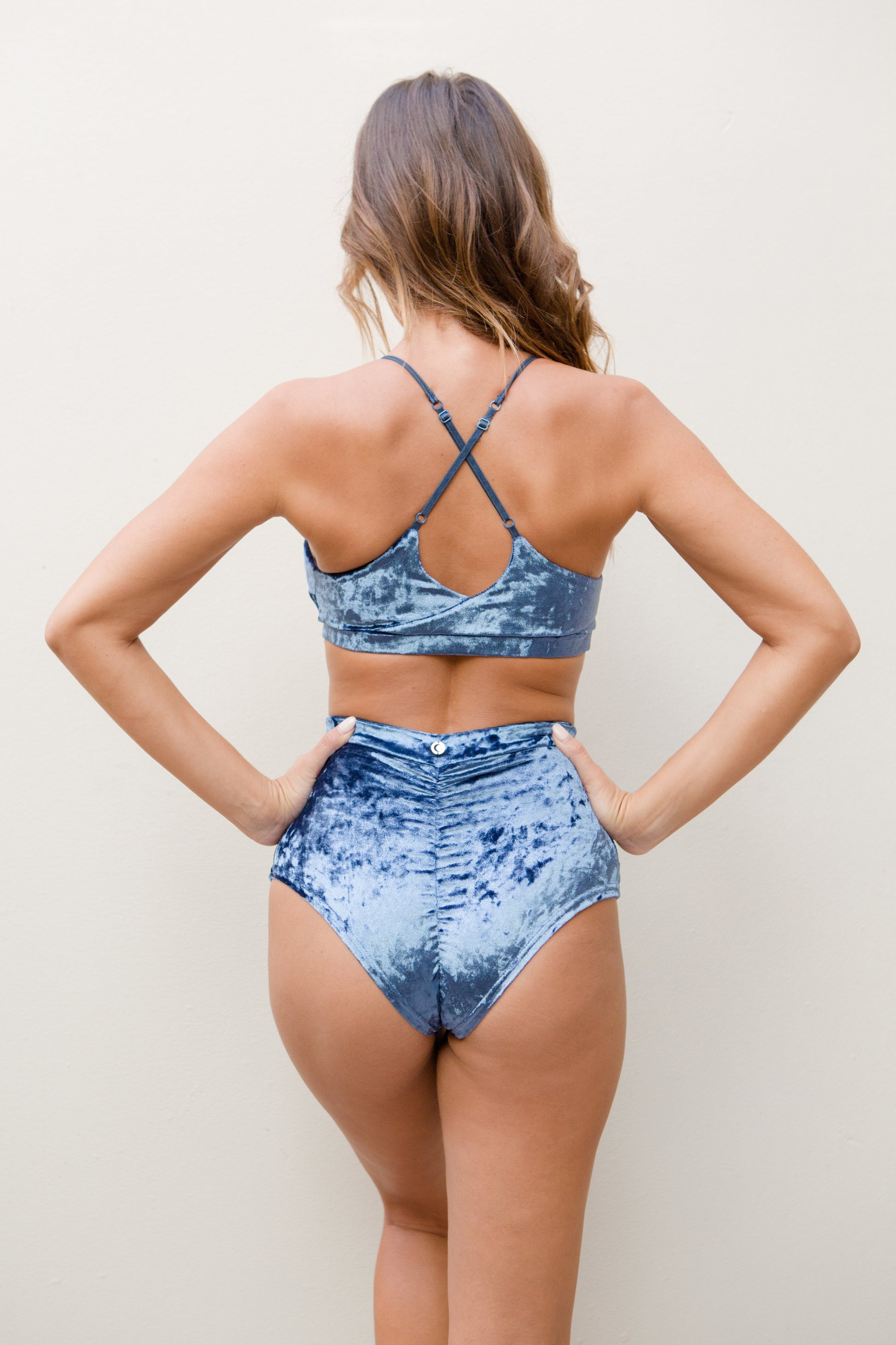 Delphine Top - Gun Metal - Luna Pole Wear - PoleActive