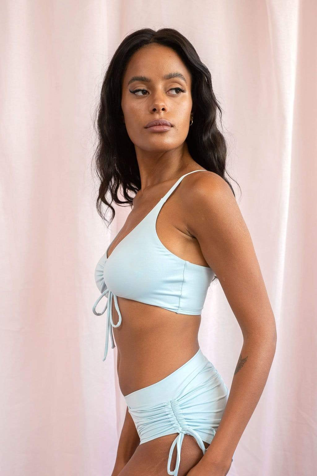 Lunalae Tops Layla Top Recycled Pale Blue Recycled