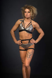 Paradise Chick Tops Top Sasha Meow Triangle Silver