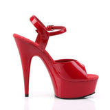 6" Heel, 1 3/4" PF 6" - 6 1/2" Heel Red Pat/Red DEL609/R/M